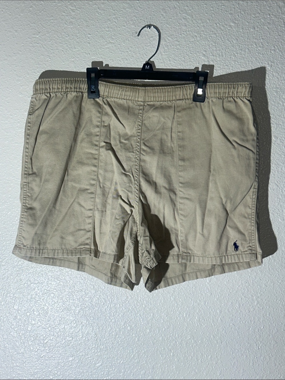 VINTAGE Polo by Ralph Lauren Men's Elastic-Waist Drawstring Cotton Shorts Sz M